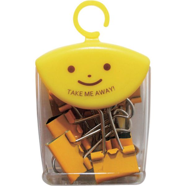 TM71PY 356-1532  ダブルクリップ19MMポップYL 8個入【単位：箱】