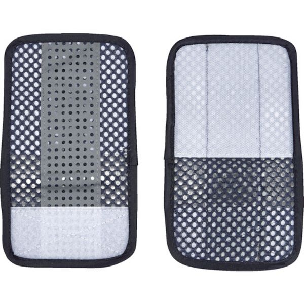 TMVEBS 511-7016  メッシュ安全ベスト ウエスト延長パッド 紺＊シルバー