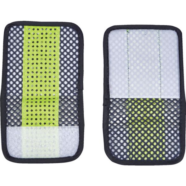 TMVEBY 511-7017  メッシュ安全ベスト ウエスト延長パッド 紺＊イエロー