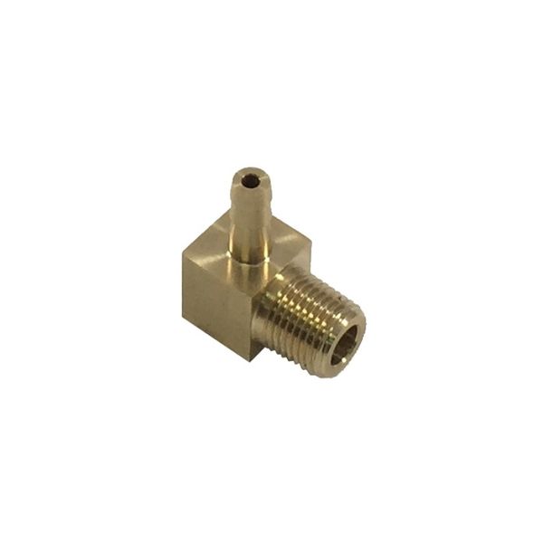 Brass 1/8 in NPT Fitting: Universal 90 Degree Barb