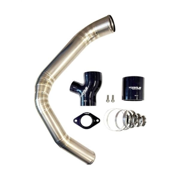 15-21 Subaru WRX Top Mount Charge Pipe - Titanium Brushed / Raw