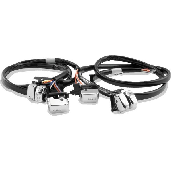 Twin Power 96-06 Big Twin and XL Chrome Handlebar Switch Kit