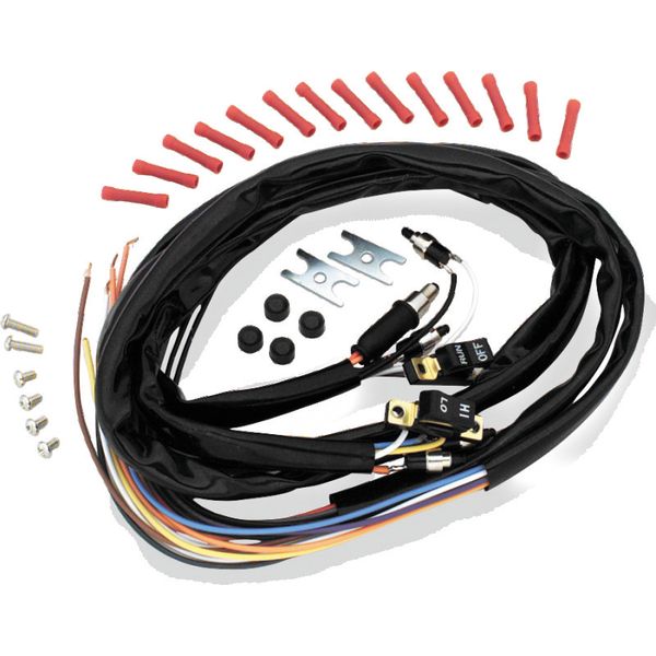 Twin Power 73-81 Big Twin and XL Black Handlebar Bar Switches With Wires