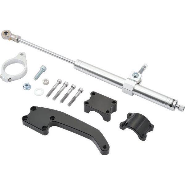 Twin Power 17-Up FLH FLT Models Satin Finish Steering Damper Kit