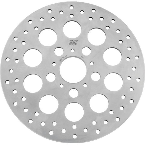 Twin Power 84-17 Big Twin Exc 11.8 and Lug Mount 84-13 XL Front 11.5 Solid Rotor With Holes