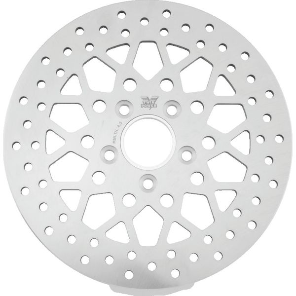 Twin Power 84-17 Big Twin Exc 08-17 FLH FLT Rear 11.5 Solid Rotor Mesh