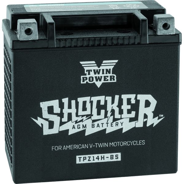 Twin Power YTX-14 Shocker Battery Replaces H-D 65948-00 220 CCA