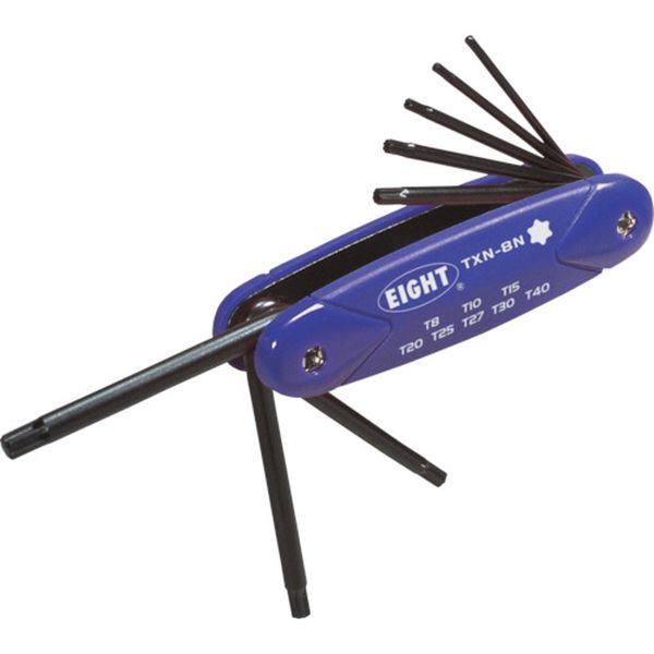 TXN8N 811-6530  ナイフ型 TXレンチ 樹脂カバー 8本セット T8～T40