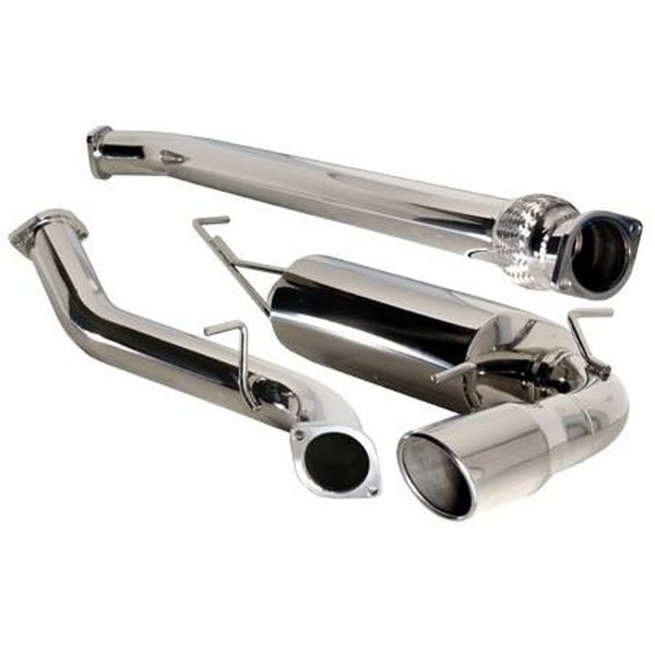 08+ WRX Hatch Catback Exhaust Polished Tips