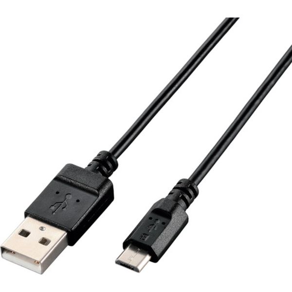 U2CJAMB12BK  エコUSB2.0ケーブル A-MicroB 1.2m ブラック