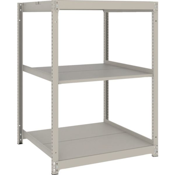 スチールラック 薄型ラック(耐荷重100Kg)1200×595×H1200 3段単体 ネオグレー ネオグレー