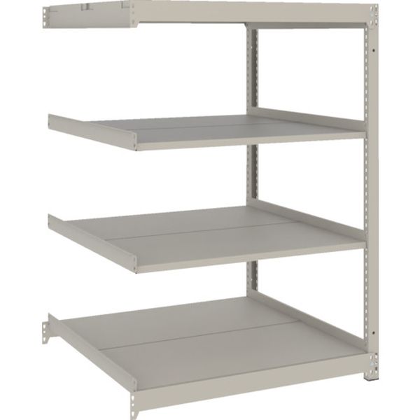 スチールラック 薄型ラック(耐荷重100Kg)1200×875×H1200 4段連結 ネオグレー ネオグレー