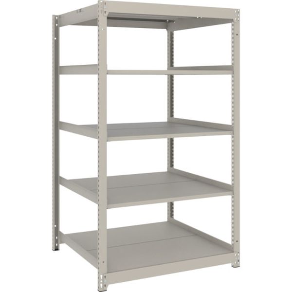 スチールラック 薄型ラック(耐荷重100Kg)900×875×H1500 5段単体 ネオグレー ネオグレー