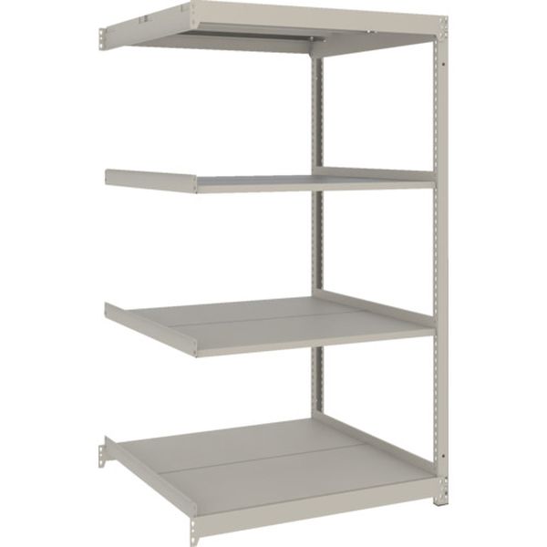 スチールラック 薄型ラック(耐荷重100Kg)1200×595×H1500 4段連結 ネオグレー ネオグレー