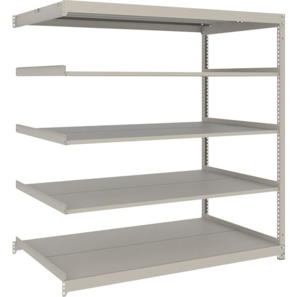 スチールラック 薄型ラック(耐荷重100Kg)1800×595×H1500 5段連結 ネオグレー ネオグレー