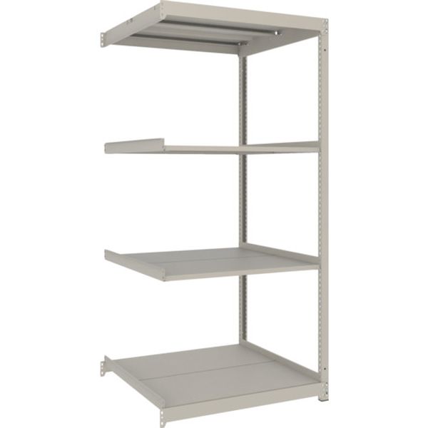 スチールラック 薄型ラック(耐荷重100Kg)900×875×H1800 4段連結 ネオグレー ネオグレー