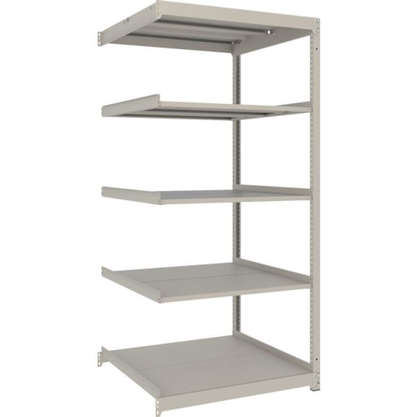 スチールラック 薄型ラック(耐荷重100Kg)1200×875×H1800 5段連結 ネオグレー ネオグレー