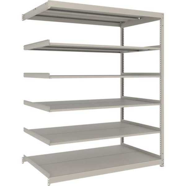 スチールラック 薄型ラック(耐荷重100Kg)1500×875×H1800 6段連結 ネオグレー ネオグレー