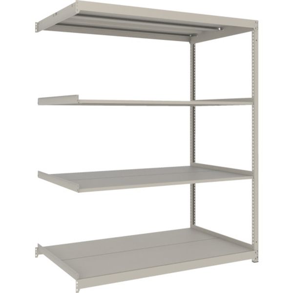 スチールラック 薄型ラック(耐荷重100Kg)1800×595×H1800 4段連結 ネオグレー ネオグレー