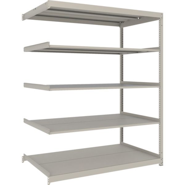 スチールラック 薄型ラック(耐荷重100Kg)1800×595×H1800 5段連結 ネオグレー ネオグレー