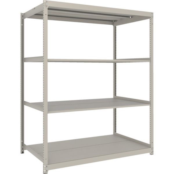 スチールラック 薄型ラック(耐荷重100Kg)1800×875×H1800 4段単体 ネオグレー ネオグレー