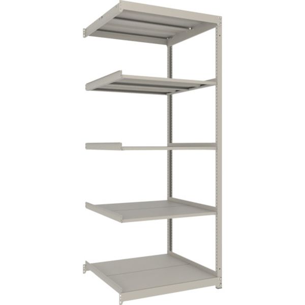 スチールラック 薄型ラック(耐荷重100Kg)900×875×H2100 5段連結 ネオグレー ネオグレー