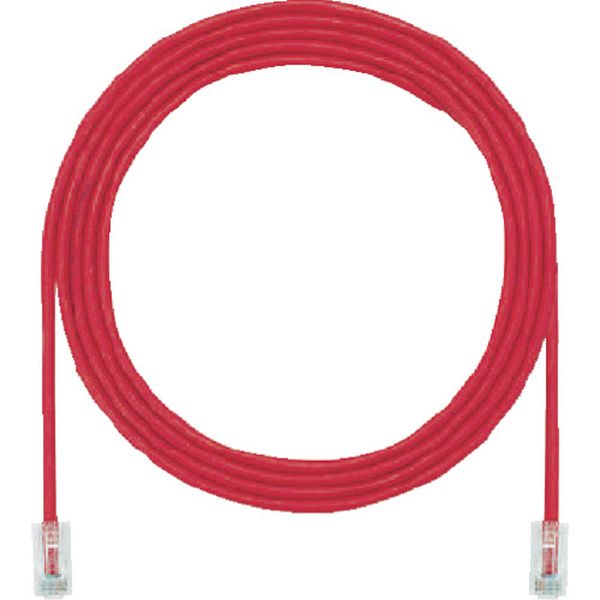 カテゴリ６細径パッチコード　１０ｍ　赤