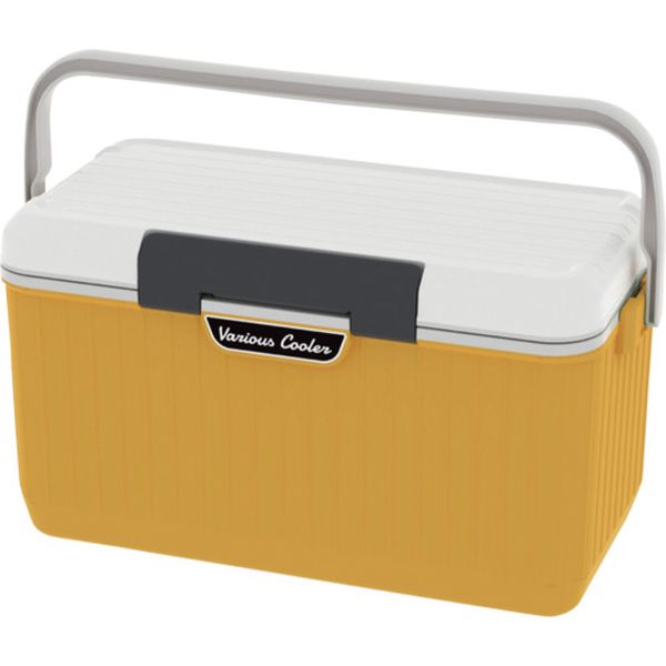 VAC24WHYE 696-1371  ベリアスクーラー 24L   ホワイト/イエロー