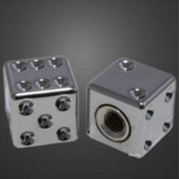 バルブキャップ ダイス/クロームメッキ