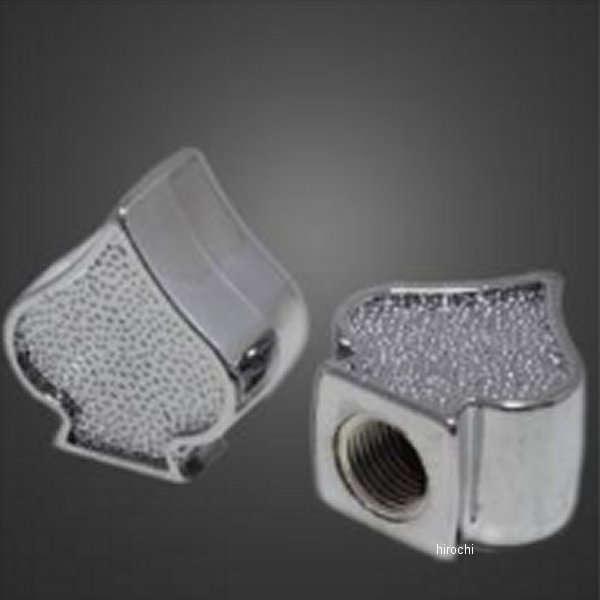 バルブキャップ スペード/クロームメッキ