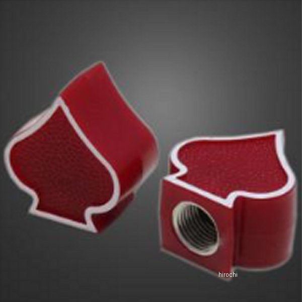 バルブキャップ スペード/レッド