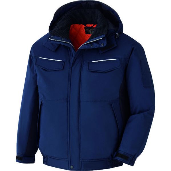 VE1057UELL  ベルデクセル 静電防水防寒ブルゾン ネイビー×ブラック LL