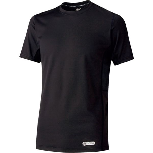 VEC19UE3L 120-6752 ベルデクセル 男女共用 半袖クールコアTシャツ VEC19上 ブラック 3L