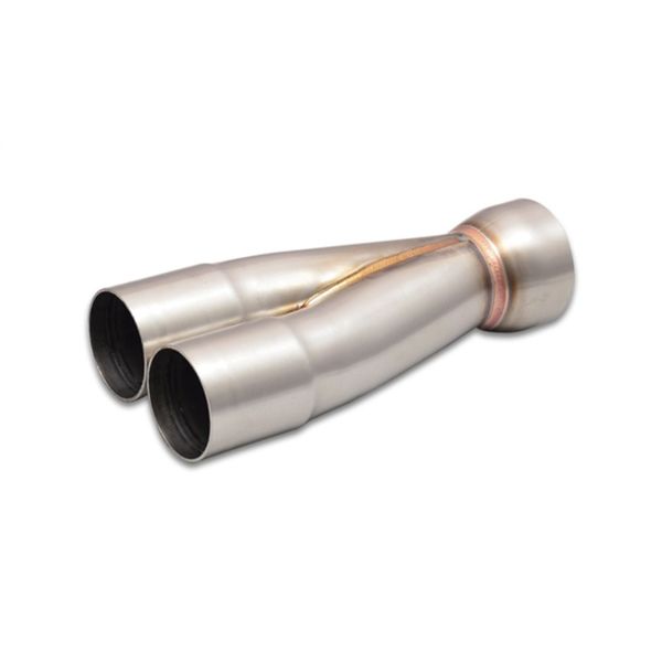 2-1 SS Merge Collectors (1-3/4in Inlet Slipover ID 2-1/4in Outlet OD) - Sold Individually