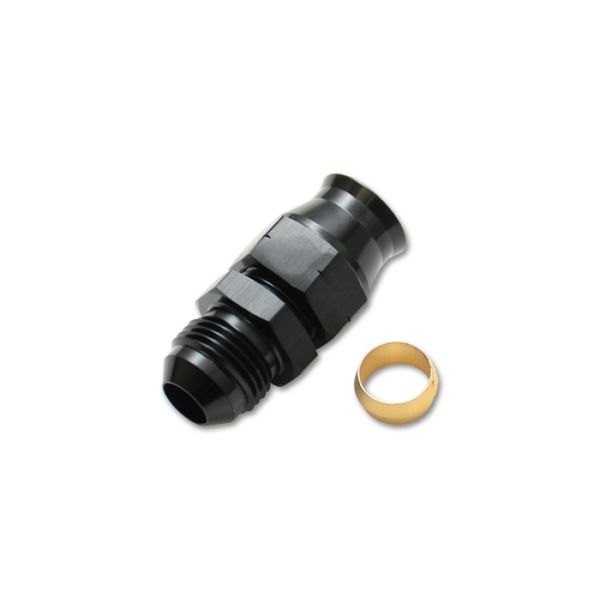-4AN Male to 1/4in Tube Adapter Fitting (w/ Brass Olive Insert)