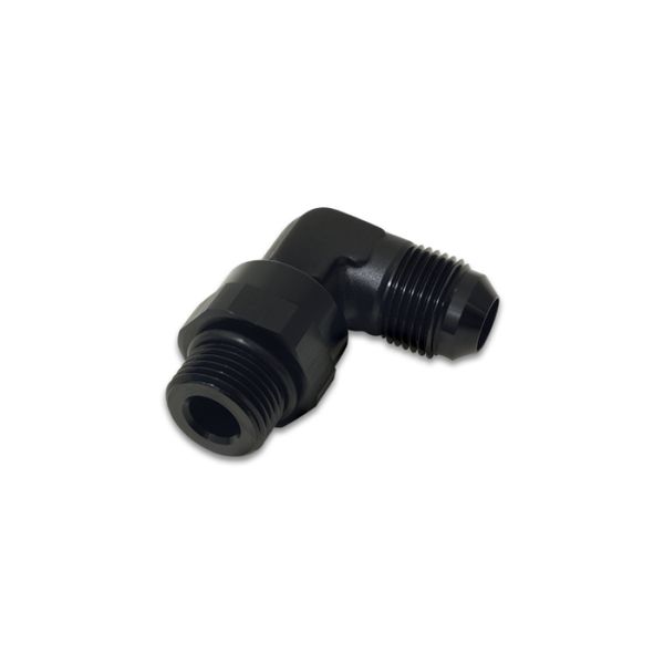 -10AN Male Flare to Male -8 ORB Swivel 90 Degree Adapter - Anodized Black
