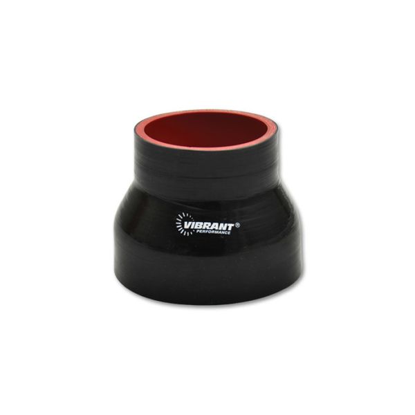 4 Ply Reducer Couper 4.0in ID x 3.50in ID x 4.50in Long - Black