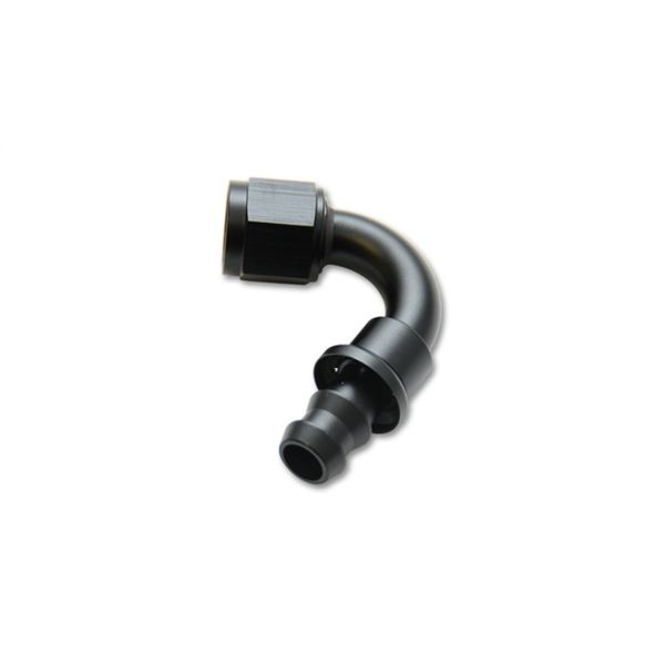 Push-On 120 Degree Hose End Elbow Fitting - -4AN