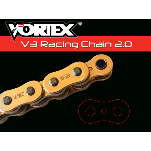 Vortex Racing V3 2.0 Chain 530SX3-116- Gold
