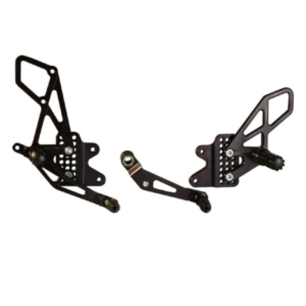Vortex Racing 6-10 Suzuki GSX-R600, GSX-R750 Rear Set- Black