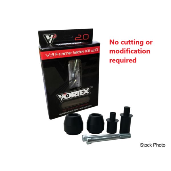 Vortex Racing 08-10 Kawasaki ZX 10 R V3 2.0 Frame Slider Kit- No Cut