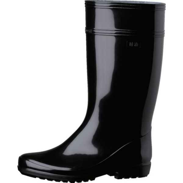 W200024.5BK 825-8184  作業長靴 24.5