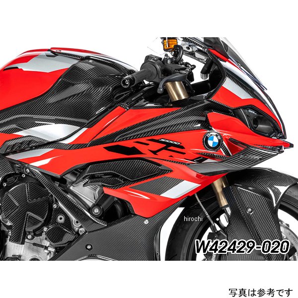 カーボンサイドフェアリングパネル  右側  19年-24年 BMW S1000RR  ブラック