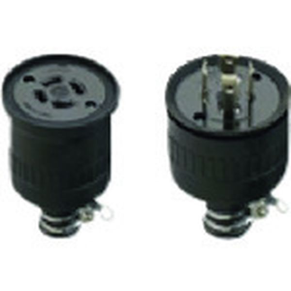 接地3P30A引掛防水ゴムコードコネクタ