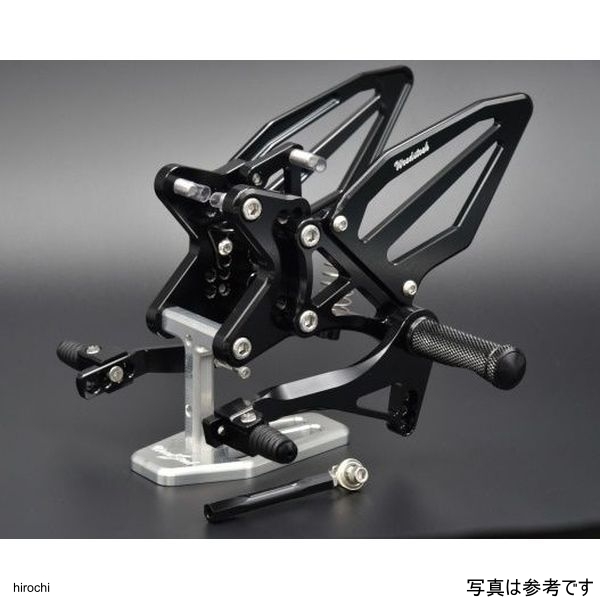 バックステップキット オールシルバー、可倒式ペダル