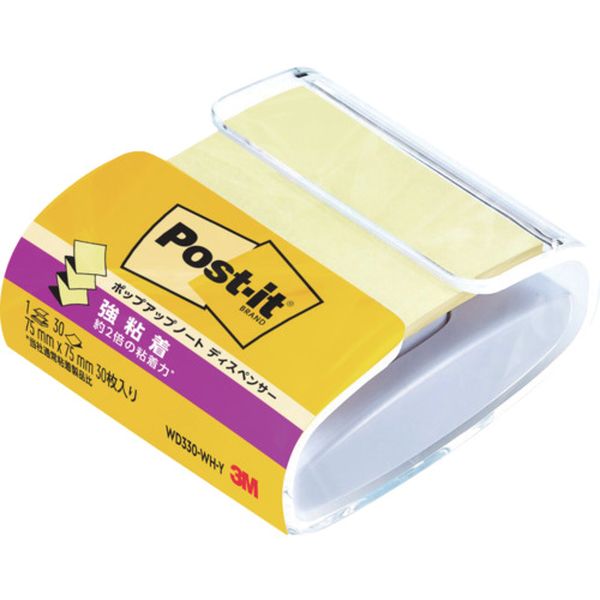 WD330WHY 829-1082  ポスト・イット 強粘着ポップアップノート ディスペンサー