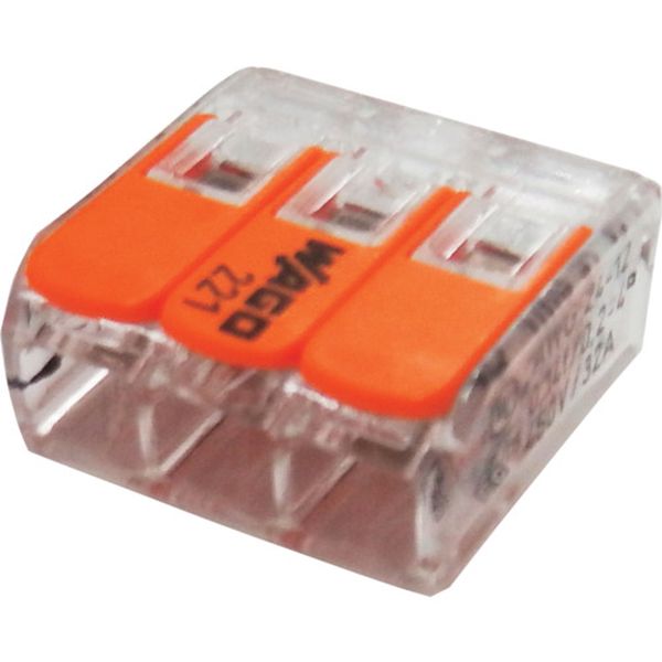 WFR3JP 129-3658  ワンタッチコネクタ クリアタイプ 50個入 電線数3本