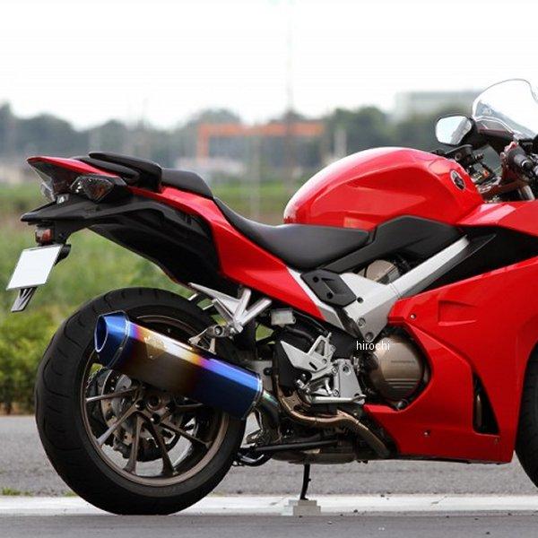 スリップオンマフラー ワイバン 14年以降 VFR800F クロス楕円ドラッグブルー