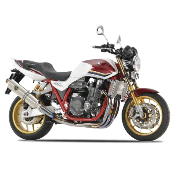 アールズギア r's gear フルエキゾースト FINAL記念モデル ワイバンR シングル UPタイプ CB1300SF チタンポリッシュ