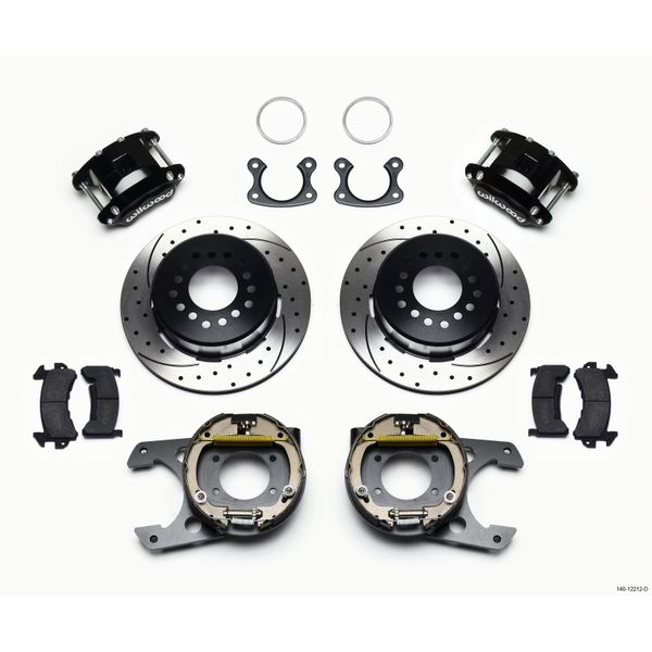 D154 P/S Park Brake Kit Drilled Small Ford 2.50in Offset